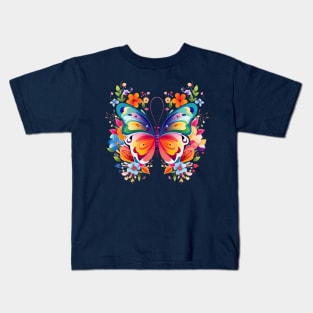 floral butterfly Kids T-Shirt